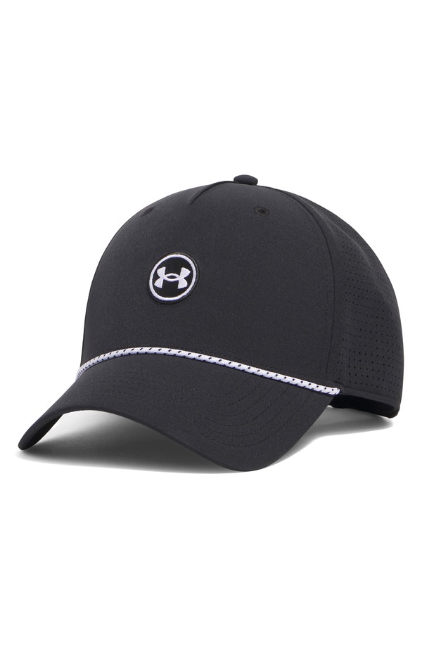 アンダーアーマー メンズ アクセサリー 帽子 キャップ Under Armour Drive Rope Snapback Golf Cap 003 BLACK ブラック｜ReVida 店