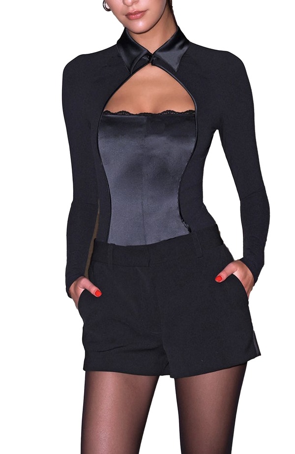 フレーデュマール レディース ボトムス ハーフパンツ・ショーツ ショートパンツ Fleur Du Mal Tuxedo Shorts Black ブラック｜ReVida 店