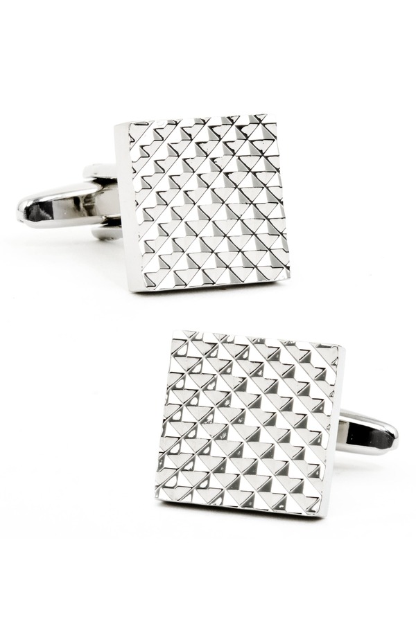 カフリンク メンズ アクセサリー カフスボタン Cufflinks, Inc. Apex Square Cuff Link sILVER シルバー｜ReVida 店
