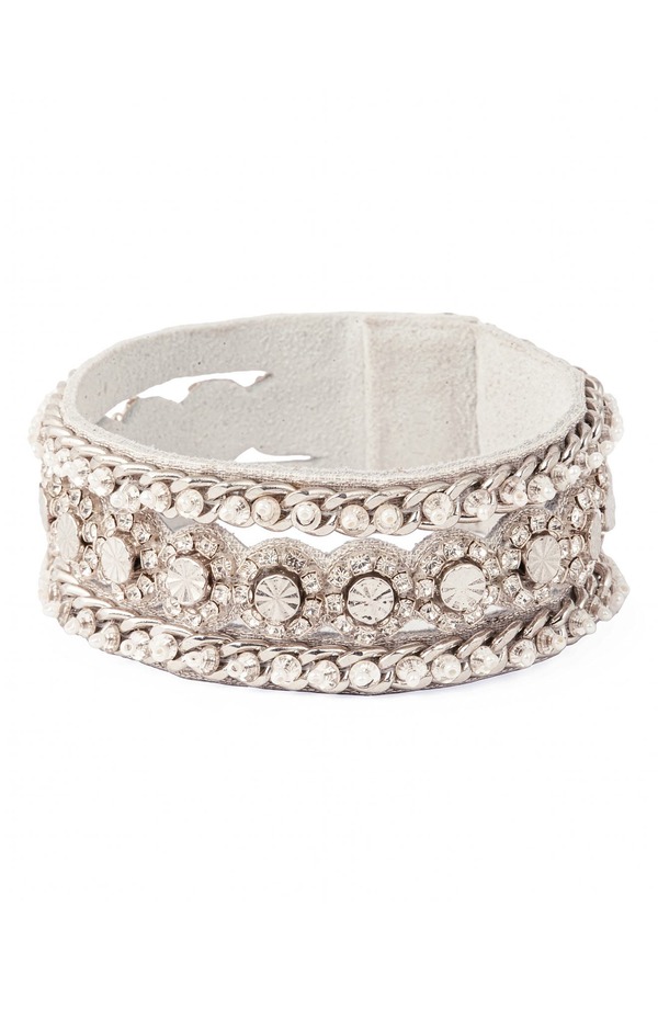 ディーパ グアナーニ レディース アクセサリー ブレスレット・バングル・アンクレット Deepa Gurnani Elowen Rhinestone Bracelet SILVER シルバー｜ReVida 店
