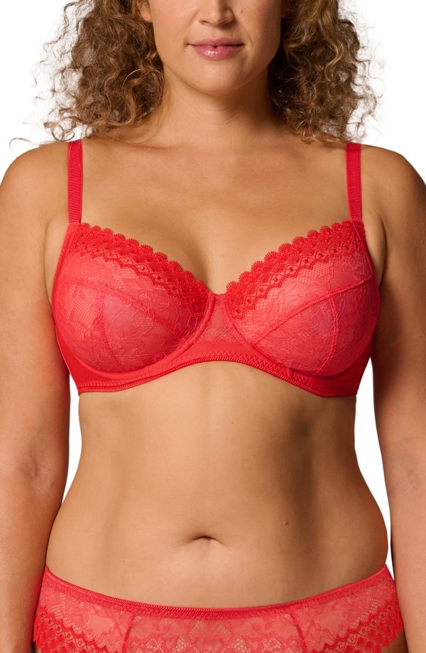 シモーヌペレール レディース アンダーウェア ブラジャー Simone Perele Radieuse Full Cup Underwire Bikini Top FLAMINGO｜ReVida 店