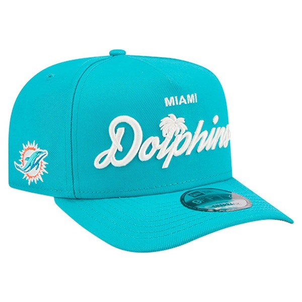 ニューエラ メンズ アクセサリー 帽子 Men's New Eraqua Miami Dolphins Local Play A-Frame 9FIFTY Snapback Hat Aqua アクア|ReVida 店