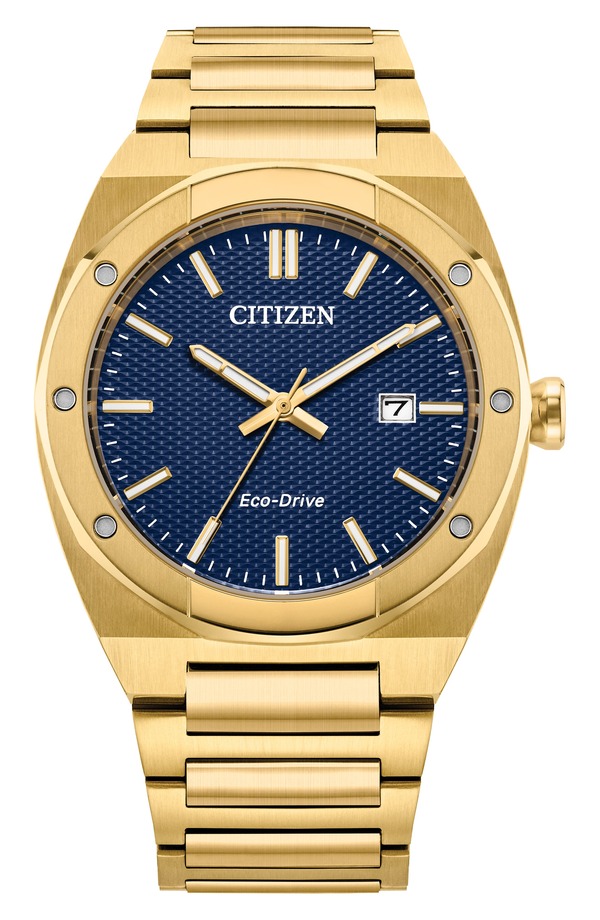 シチズン メンズ アクセサリー 腕時計 Citizen Sport Luxury Integrated Bracelet Watch 40mm BLUE/ GOLD-TONE ブルー|ReVida 店