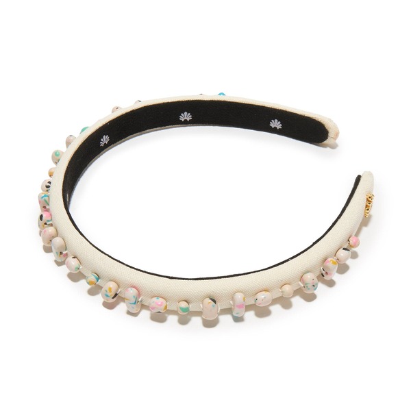 レレ サドイ レディース アクセサリー Lele Sadoughi Gigi Embellished Headband CREAM TERRAZZO 960 クリーム｜ReVida 店