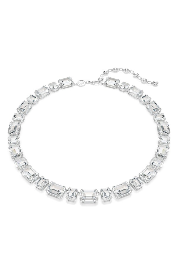 スワロフスキー レディース アクセサリー ネックレス・チョーカー レース Swarovski Millennia Octagon Crystal Tennis Necklace WHITE ホワイト|ReVida 店
