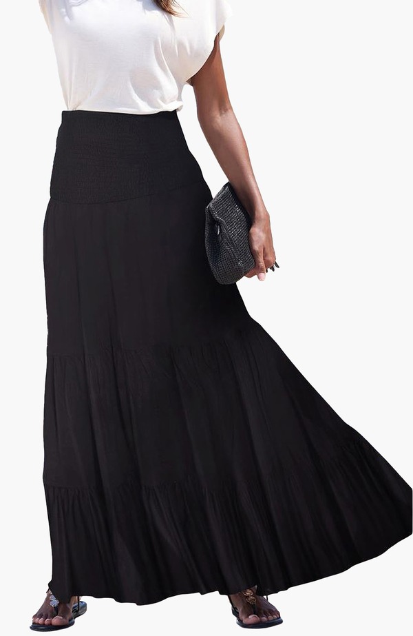 ラスカーナ レディース トップス ワンピース ティアード LASCANA Convertible Tieredress Black ブラック｜ReVida 店 16,436円