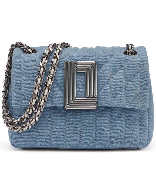 カール ラガーフェルド レディース バッグ デニム KARLAGERFELD PARIS Lafayette Denim Crossbody Light Denim デニム｜ReVida 店