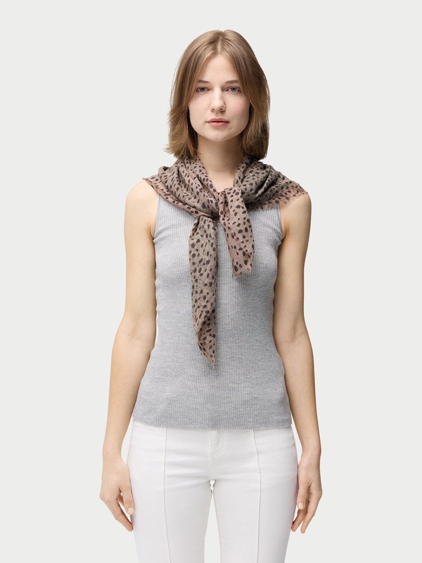 ゴビ カシミヤ レディース アクセサリー マフラー・ストール・スカーフ プリント Gobi Cashmere Rope Knot Printed Cashmere Shawl white ホワイト｜ReVida 店