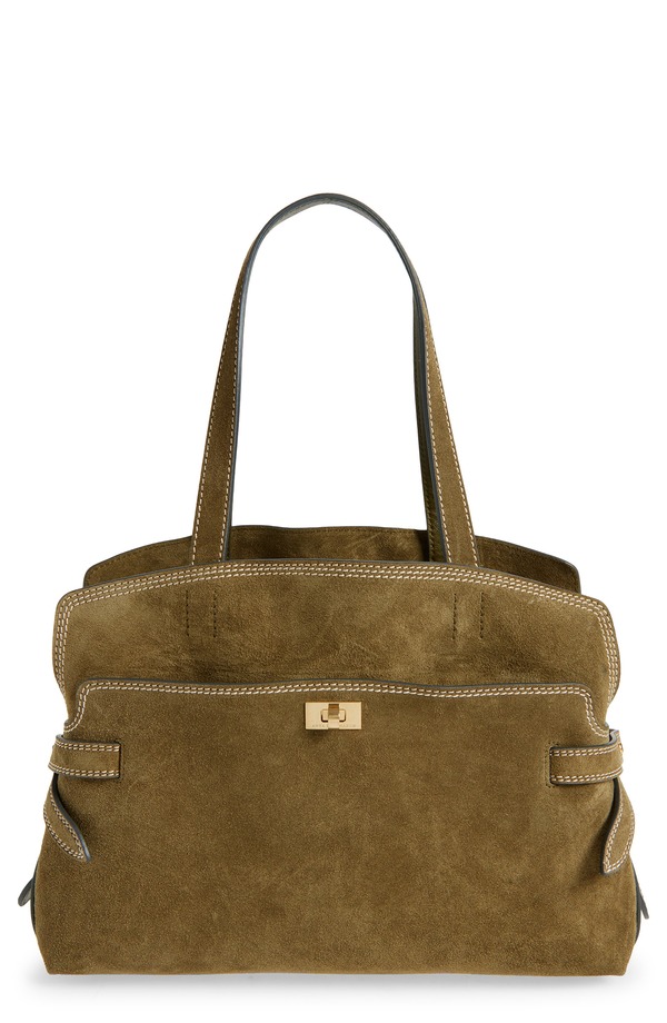 アニヤハインドマーチ レディース バッグ スエード Anya Hindmarch Wilson Suede Tote BONSAI|ReVida 店