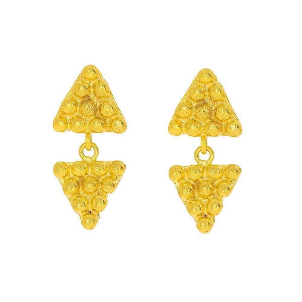 オットマンハンズ レディース アクセサリー ピアス・イヤリング Ottoman Hands Azar Triangle Drop Earrings Brass|ReVida 店