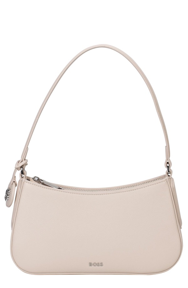 ボス メンズ バッグ レザー フェイクレザー BOSS Liriel Faux Leather Hobo Bag LIGHT BEIGE ベージュ|ReVida 店