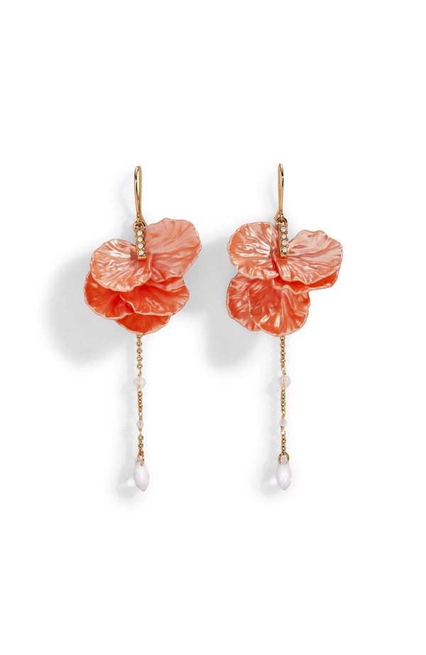 アレックスアンドアニ レディース アクセサリー ピアス・イヤリング Alex and Ani New York Botanical Garden Peony Petal Statement Earrings Pink ピンク｜ReVida 店