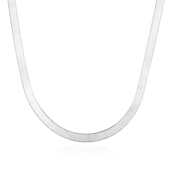 ザラブリー ファインジュエリー レディース アクセサリー ネックレス・チョーカー レース The Lovery Fine Jewelry Large Herringbonecklace White Gold ホワイト｜ReVida 店