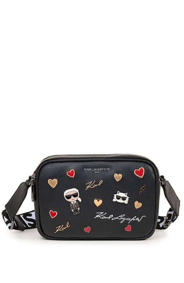カール ラガーフェルド レディース バッグ KARLAGERFELD PARIS Maybelle Crossbody Multi/Black ブラック|ReVida 店