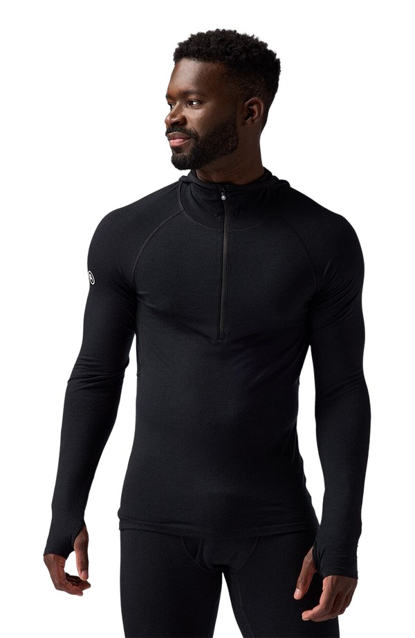 バックカントリー メンズ トップス シャツ スキューバ Backcountry Cedars Rws Merino Lt-Wt Baselayer 1/2-Zip Scuba Top - Men's Black ブラック|ReVida 店