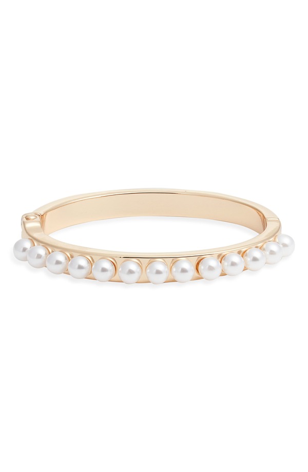 オープンエディット レディース アクセサリー ブレスレット・バングル・アンクレット Open Edit Faux Pearl Orbangle WHITE- GOLD ホワイト｜ReVida 店