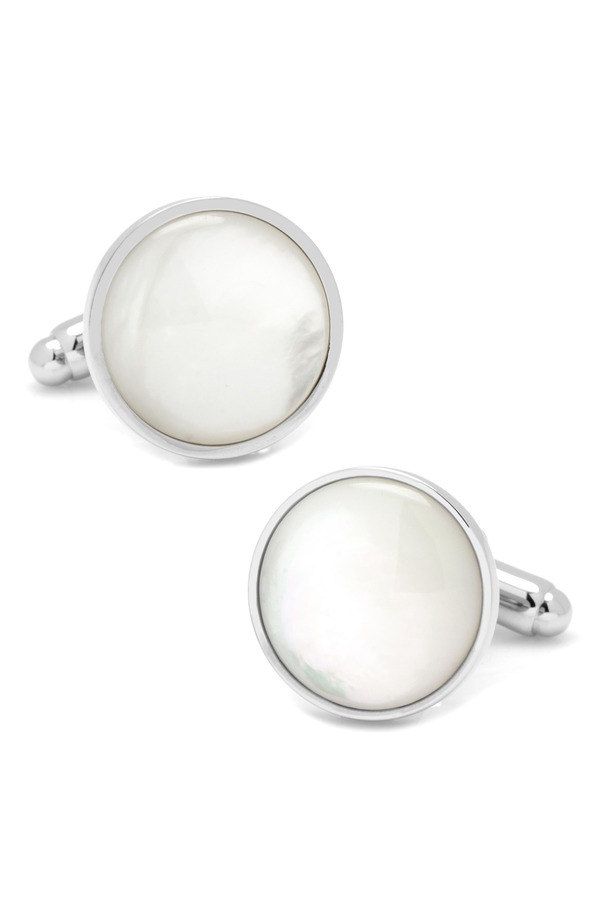 カフリンク メンズ アクセサリー カフスボタン Cufflinks, Inc. Mother of Pearl Cuff Links WHITE ホワイト｜ReVida 店