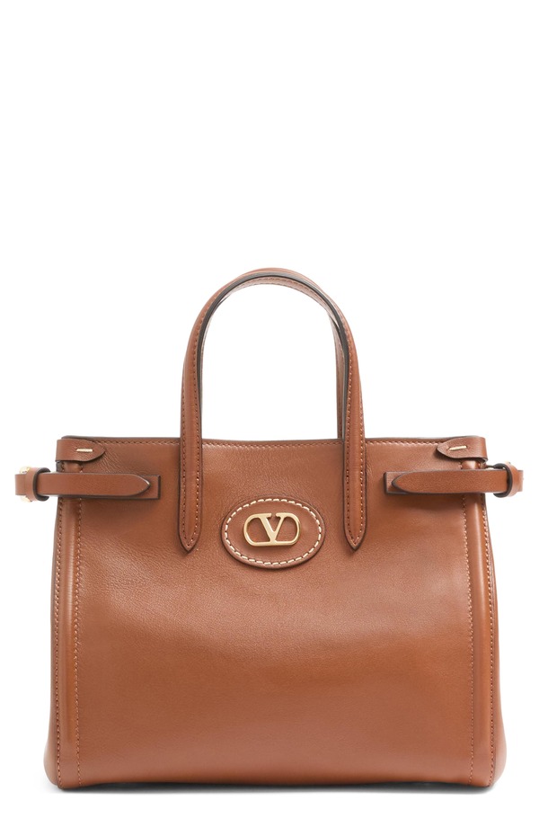 ヴァレンティノ レディース バッグ レザー Valentino Garavani Small Antibes Leather Tote TABACCO｜ReVida 店 358,110円