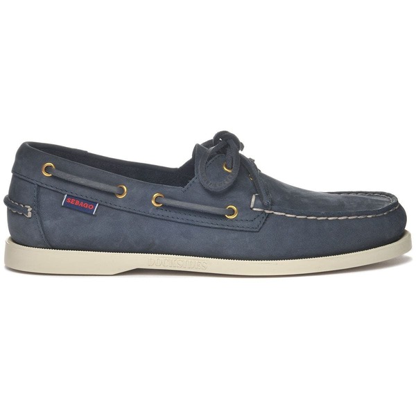 セバゴ メンズ シューズ Sebago Docksides Portland Nubuck Boat Shoes (Men) Blue Universe ブルー｜ReVida 店