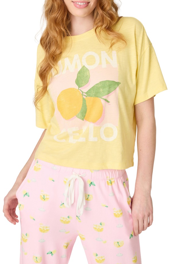 ピージェイサルベージ レディース トップス Tシャツ グラフィック PJ Salvage Dolce Spritz Short Sleeve Graphic T-Shirt LIMONCELLO｜ReVida 店