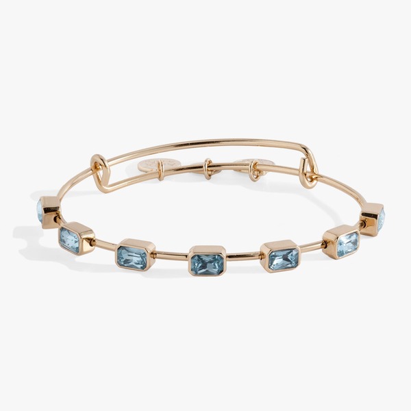 アレックスアンドアニ レディース アクセサリー ブレスレット・バングル・アンクレット Alex and Ani March Birthstonemerald Cut Bangle Gold ゴールド｜ReVida 店