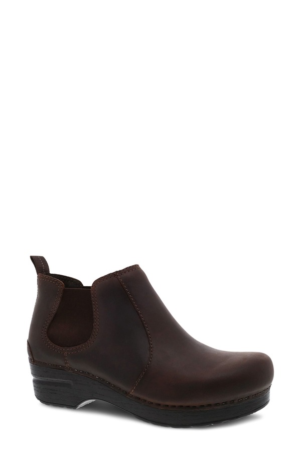 ダンスコ レディース シューズ ブーツ・レインブーツ チェルシー Dansko Frankie Chelsea Bootie Antique Brown Oiled ブラウン|ReVida 店