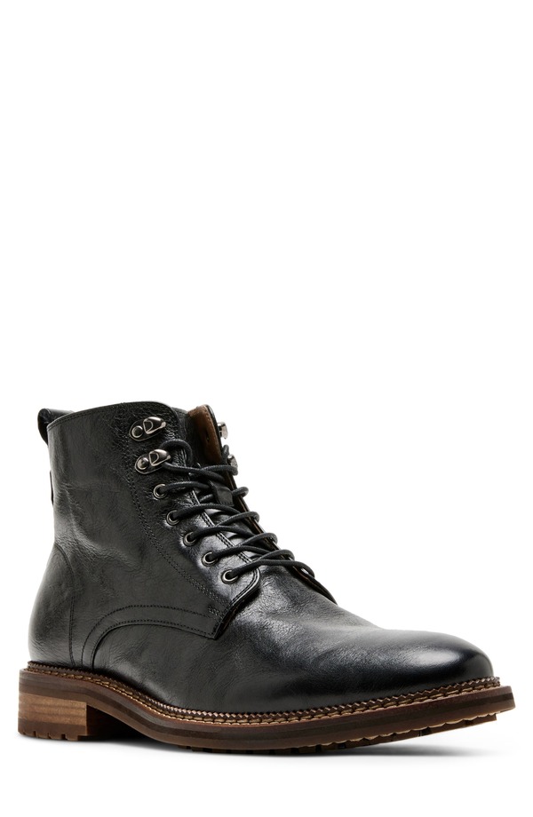 スティーブ マデン メンズ シューズ ブーツ・レインブーツ レース Steve Maddenoby Lace-Up Boot Black ブラック