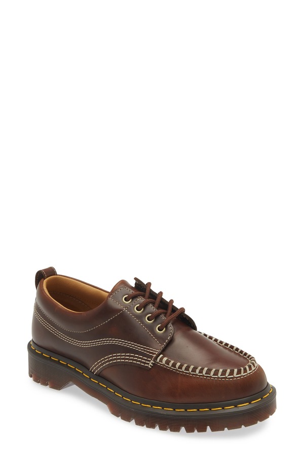 お医者さんマーチン レディース シューズ パンプス 競り合い Dr. Martens Lowell Wateresistant Derby Butterscotch Orleans