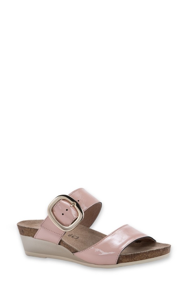 ナオト レディース シューズ 踵 サンダル Naot Magic Wedge Sandal Rose Patent Leather