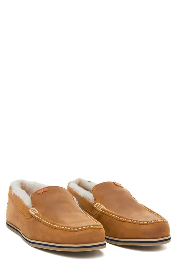 ハリマリ メンズ シューズ サンダル hari mari Hacienda LX Genuine Shearling Lined Slipper Chestnut