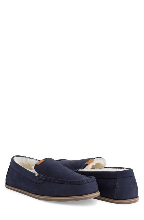 ハリマリ メンズ シューズ サンダル hari mari Hacienda LX Genuine Shearling Lined Slipper Indigo インディゴ