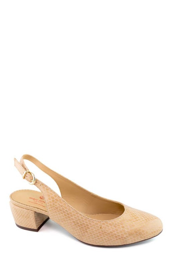 マークジョセフニューヨーク レディース シューズ パンプス なめし革 Marc Joseph New York Broad St Slingback Leather Pump Blush Snake 毛はらい