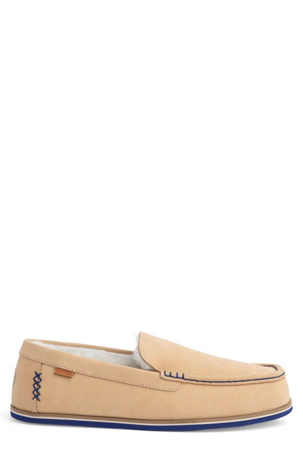 ハリマリ メンズ シューズ サンダル hari mari Sonoro Genuine Shearling Lined Slipper Lightan タン