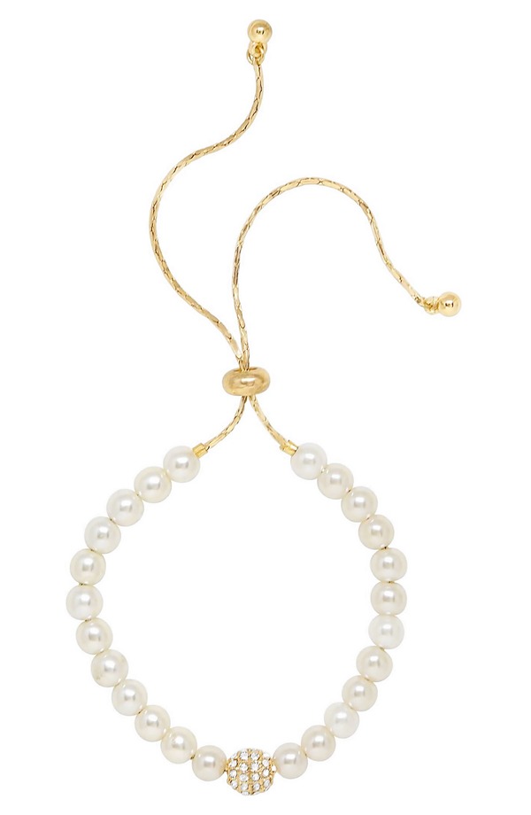 エティカ レディース アクセサリー ブレスレット・バングル・アンクレット Ettika Pearl Beaded Slider Bracelet GOLD ゴールド｜ReVida 店