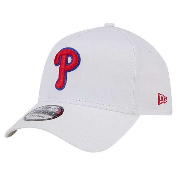 ニューエラ メンズ アクセサリー 帽子 Men's New Era White Philadelphia Phillies TC A-Frame 9FORTY Adjustable Hat White ホワイト|ReVida 店