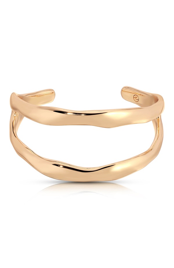 エティカ レディース アクセサリー ブレスレット・バングル・アンクレット Ettika Double Open Cuff Bracelet GOLD ゴールド|ReVida 店