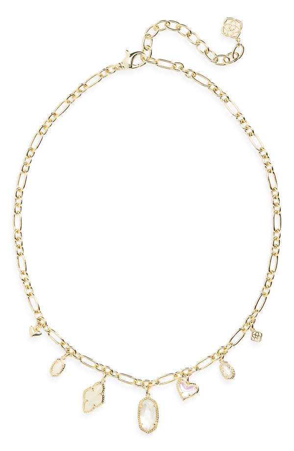ケンドラスコット レディース アクセサリー ネックレス・チョーカー レース Kendra Scott Icon Charm Necklace GOLD NEUTRAL MIX ゴールド|ReVida 店