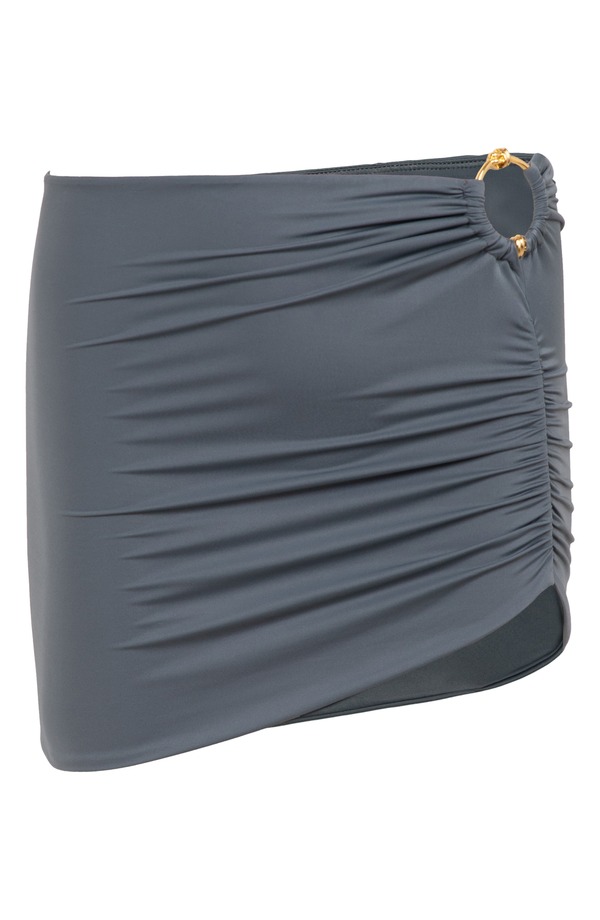 ヴィックス パウラ ハーマニー レディース ボトムスカート ミニ ViX Paula Hermanny Meg Cover-Up Miniskirt GREY グレー｜ReVida 店