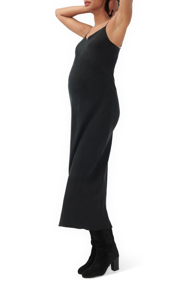 ハッチ レディース トップス ワンピース マタニティ HATCH The Ricky Slip Dress (Maternity) BLACK ブラック|ReVida 店