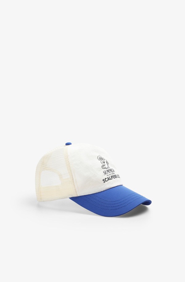スカルパーズ メンズ アクセサリー 帽子 キャップ Scalpers Cove Trucker Cap Blue ブルー｜ReVida 店 10,991円