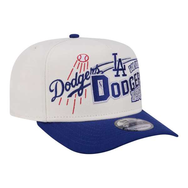 ニューエラ メンズ アクセサリー 帽子 Men's New Era Cream/Royalos Angeles Dodgers Classic A-Frame 9FIFTY Snapback Hat Cream クリーム｜ReVida 店 12,935円