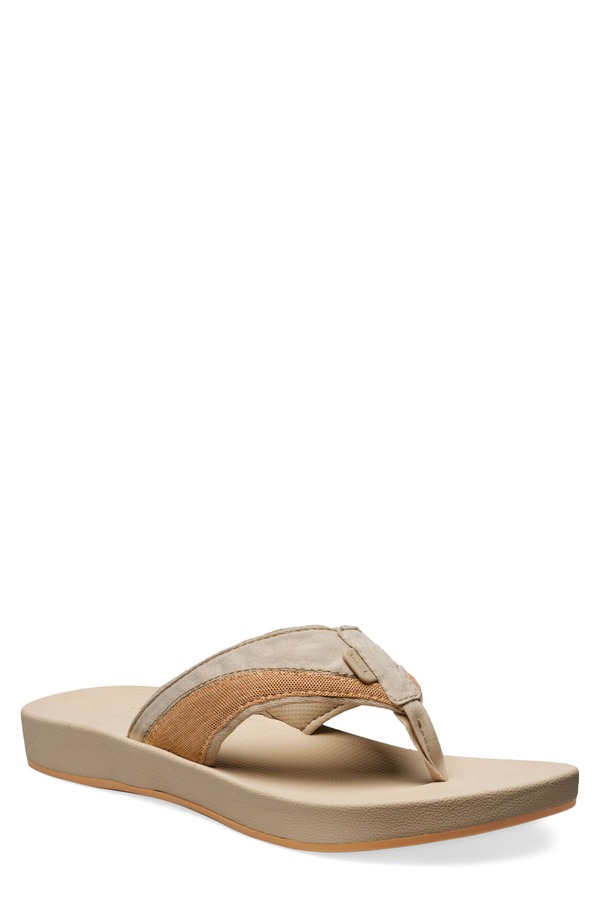 サヌーク メンズ シューズ サンダル Sanuk Cosmic Seas Water Friendly Flip Flop (Men) SAFARI MULTI マルチカラー｜ReVida 店