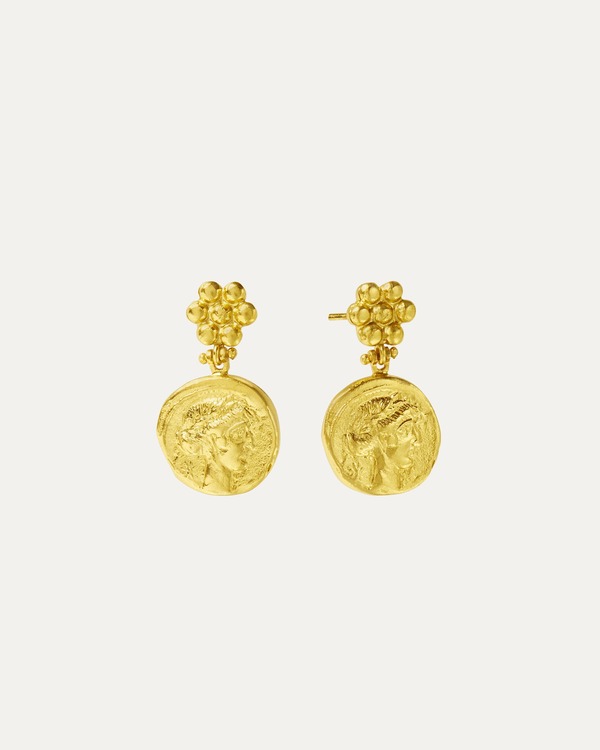 オットマンハンズ レディース アクセサリー ピアス・イヤリング Ottoman Hands Goddess Demeter Coin Stud Earrings Gold ゴールド|ReVida 店