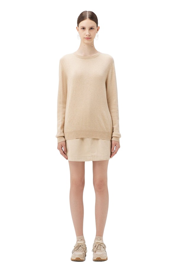 ゴビ カシミヤ レディース アウター ニット・セーター クルーネック Gobi Cashmeressential Cashmere Crewneck Sweater beige ベージュ|ReVida 店