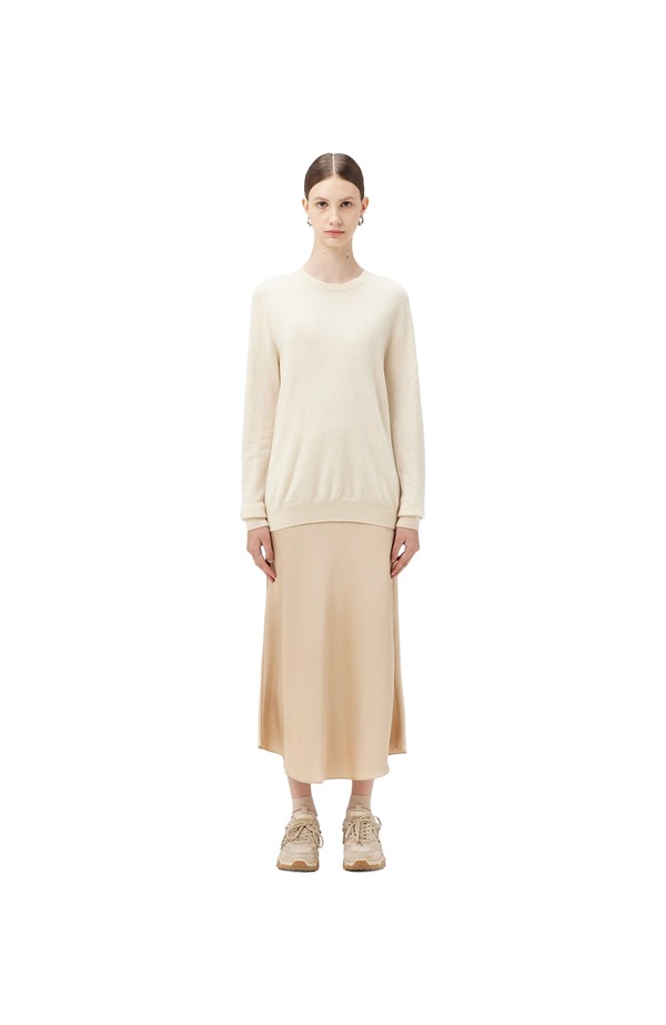 ゴビ カシミヤ レディース アウター ニット・セーター クルーネック Gobi Cashmeressential Cashmere Crewneck Sweater off white オフホワイト|ReVida 店