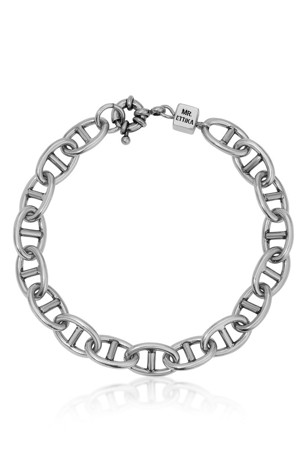 エティカ メンズ アクセサリー ブレスレット・バングル・アンクレット Mr. Ettika Men's Mariner Chain Bracelet SILVER シルバー|ReVida 店