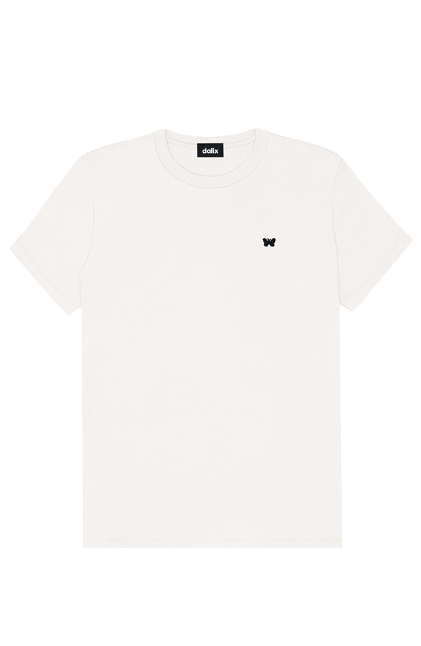 ダリックス レディース トップス シャツ ジャージー Dalix Womens Lil Butterfly Lightweight Jersey Tee Vintage White ホワイト｜ReVida 店