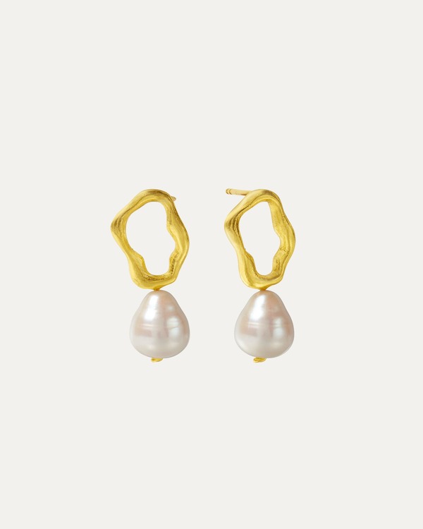 オットマンハンズ レディース アクセサリー ピアス・イヤリング Ottoman Hands Gloria Pearl Stud Earrings Gold ゴールド|ReVida 店