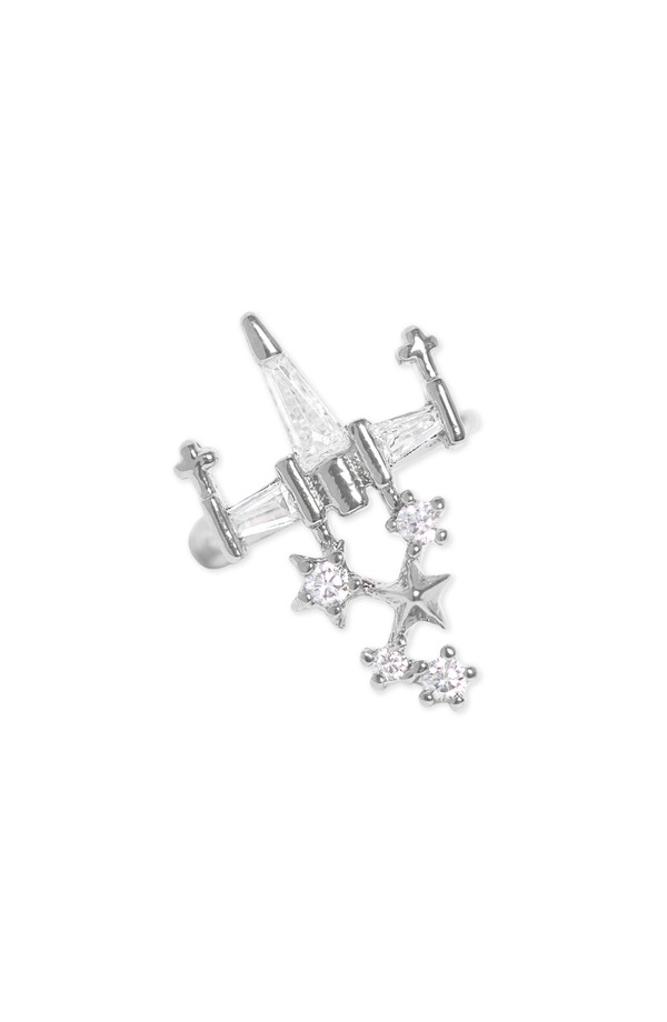 ガール ズクルー レディース アクセサリー ピアス・イヤリング Girls Crew Star Wars X-Wing Ear Cuff SILVER シルバー|ReVida 店