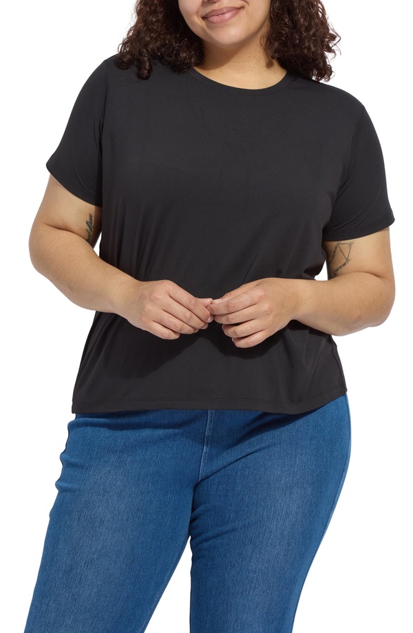 リジー レディース トップス Tシャツ プラスサイズ Lysse Perfect Box Cut-Shirt (Plus) BLACK ブラック｜ReVida 店